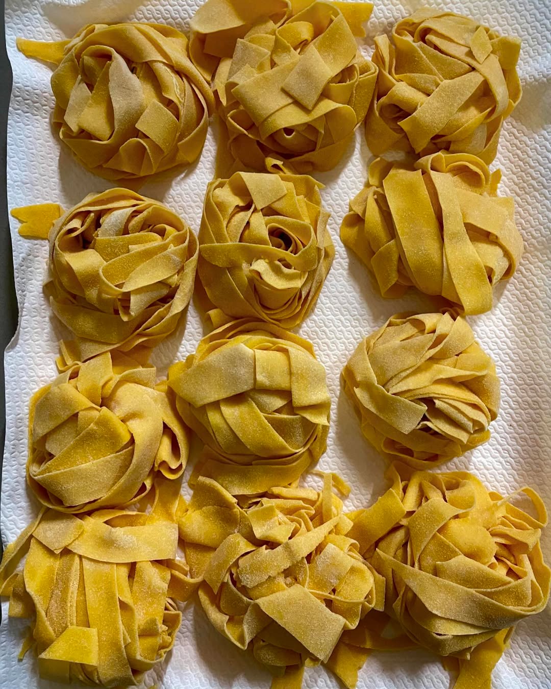 Tagliatelle fresche fatte in casa